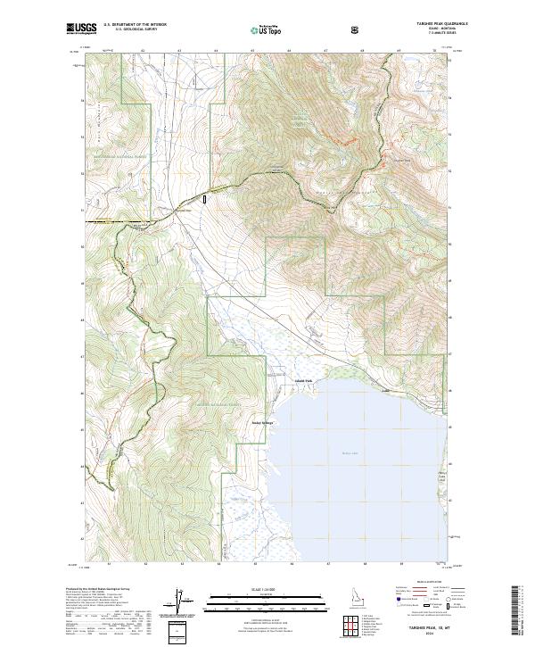 USGS Topographic Map – Targhee Peak