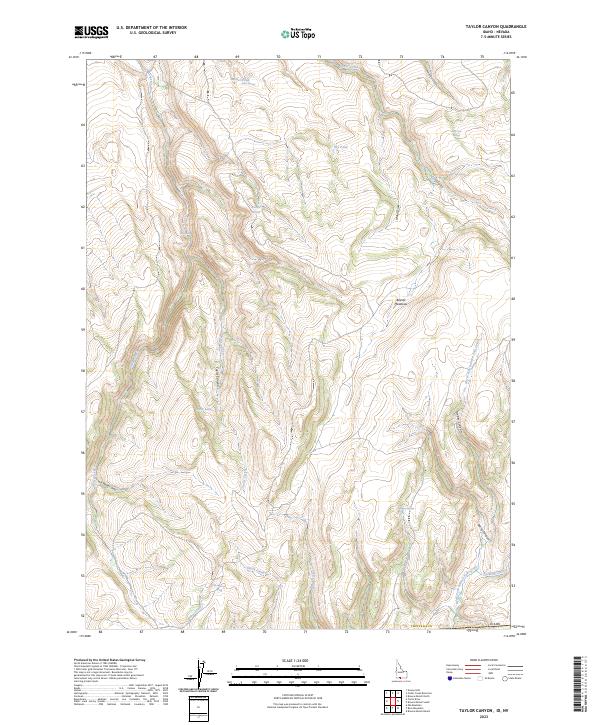 USGS Topographic Map – Taylor Canyon