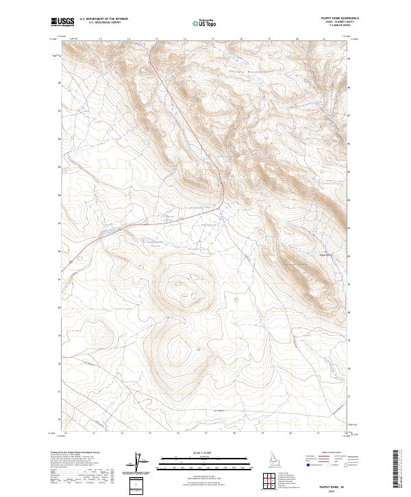 USGS Topographic Map – Teapot Dome