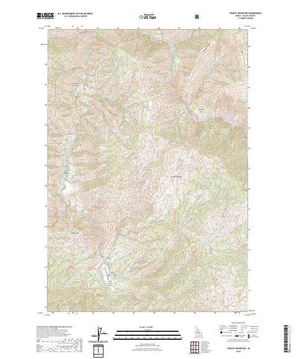 USGS Topographic Map – Teapot Mountain