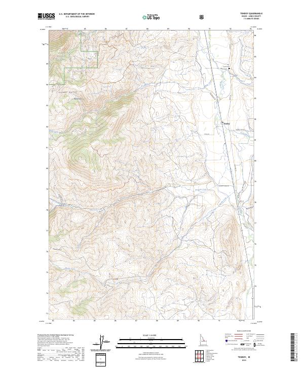 USGS Topographic Map – Tendoy
