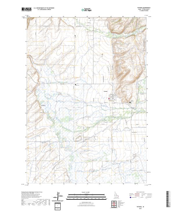 USGS Topographic Map – Tetonia