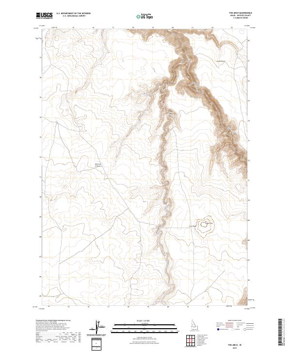 USGS Topographic Map – The Arch
