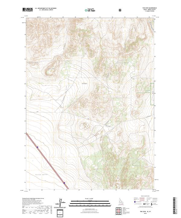 USGS Topographic Map – The Cove