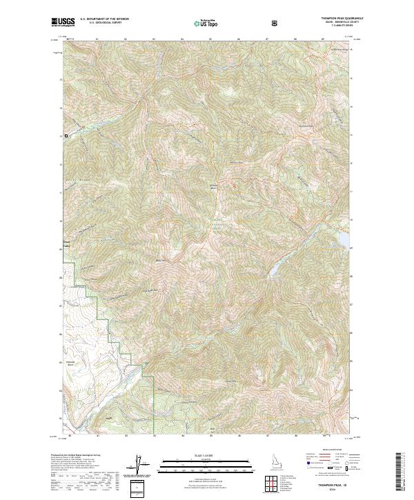 USGS Topographic Map – Thompson Peak