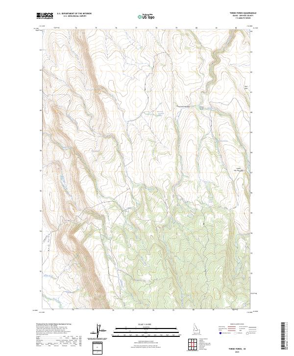 USGS Topographic Map – Three Forks