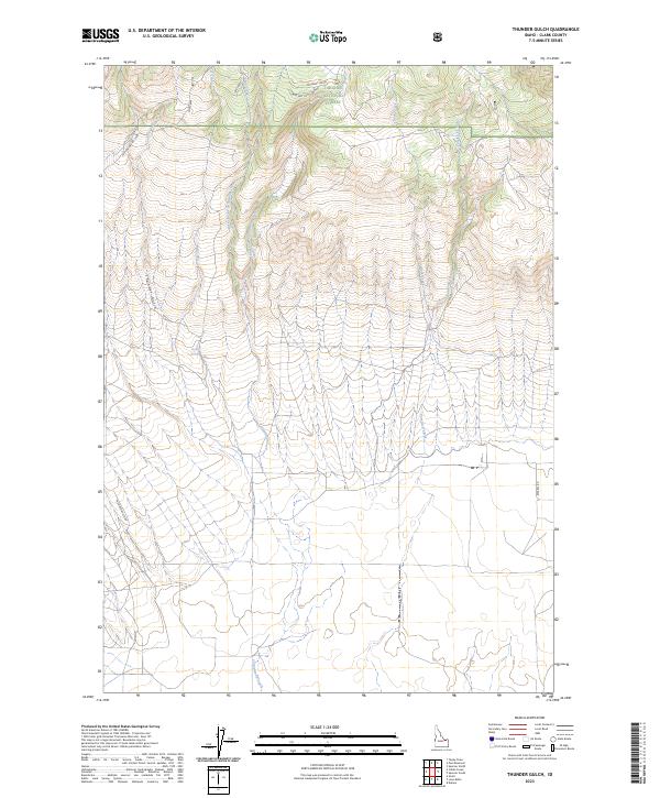 USGS Topographic Map – Thunder Gulch