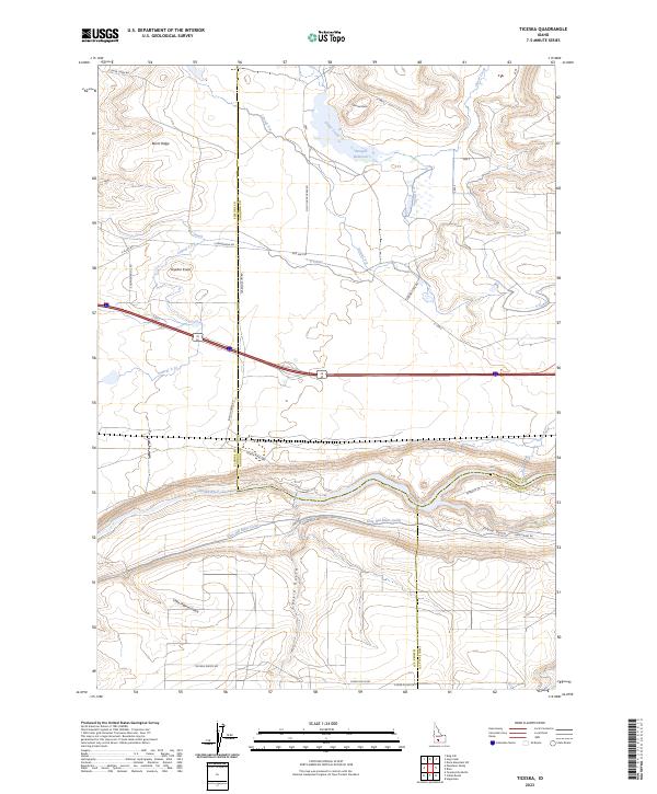 USGS Topographic Map – Ticeska