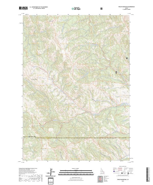 USGS Topographic Map – Tincup Mountain