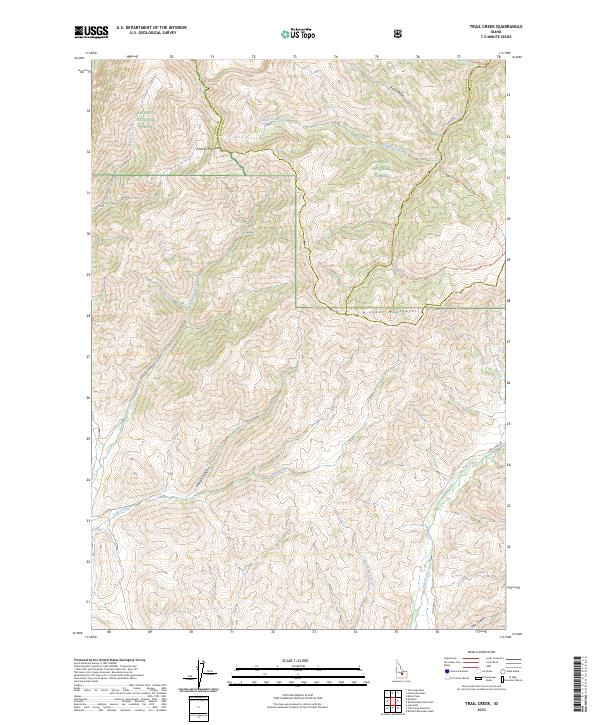 USGS Topographic Map – Trail Creek