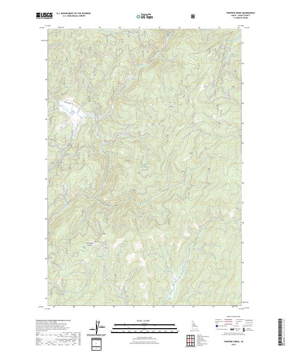 USGS Topographic Map – Trapper Creek