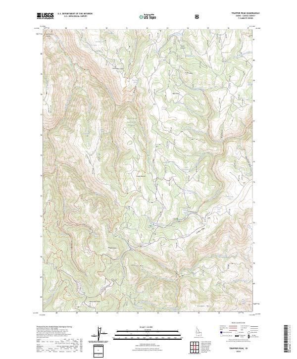 USGS Topographic Map – Trapper Peak