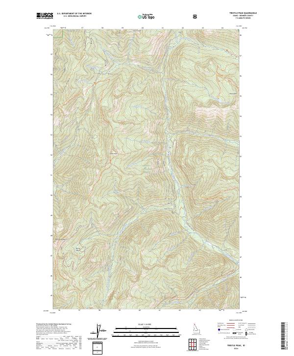 USGS Topographic Map – Trestle Peak
