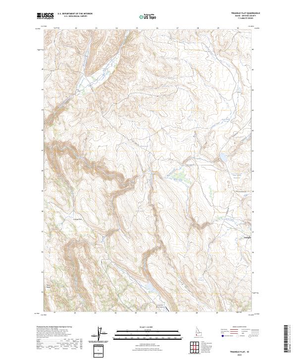 USGS Topographic Map – Triangle Flat