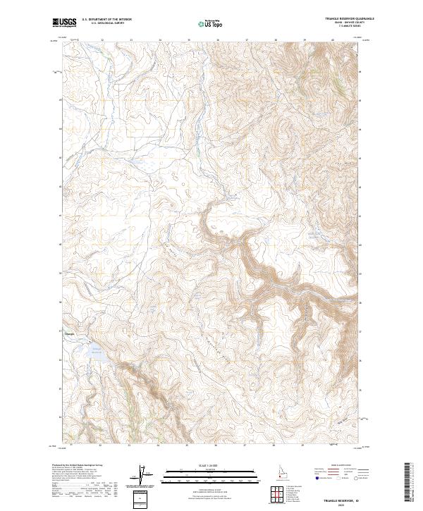 USGS Topographic Map – Triangle Reservoir