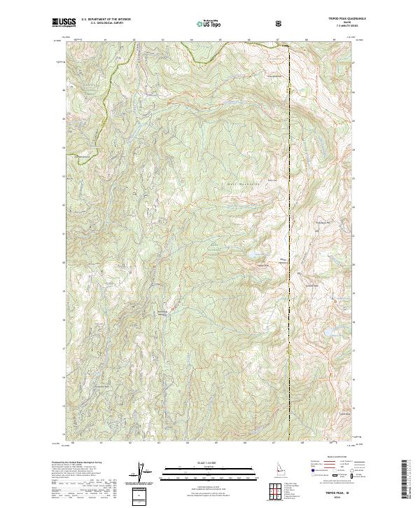 USGS Topographic Map – Tripod Peak