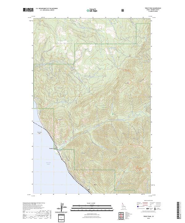 USGS Topographic Map – Trout Peak