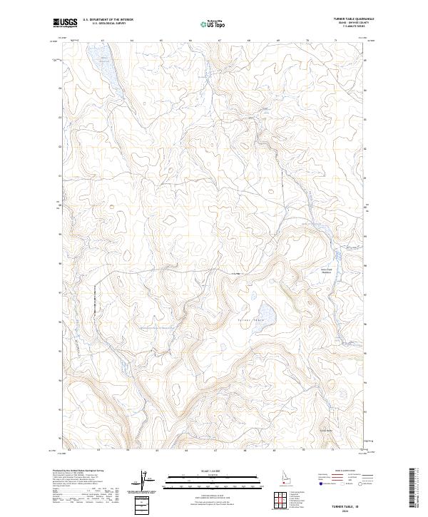 USGS Topographic Map – Turner Table