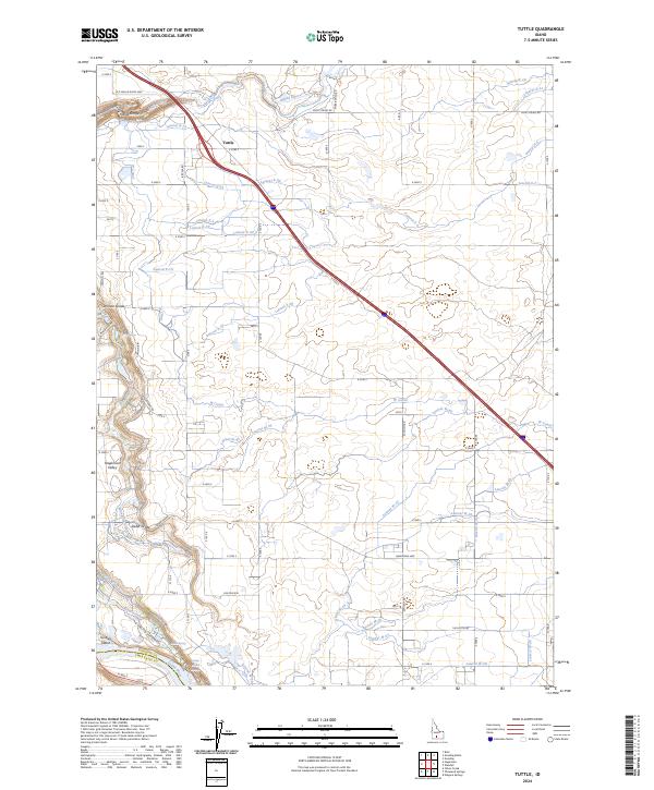 USGS Topographic Map – Tuttle