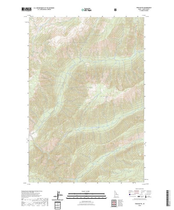 2024 Map of Twin Butte, 2024 Print