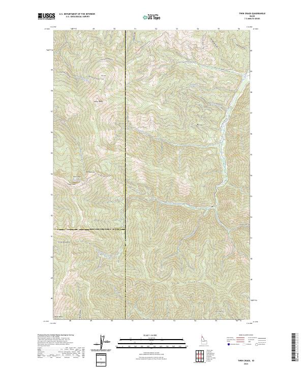 USGS Topographic Map – Twin Crags