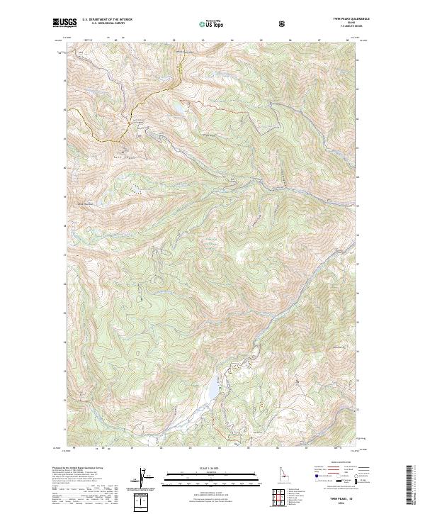 USGS Topographic Map – Twin Peaks