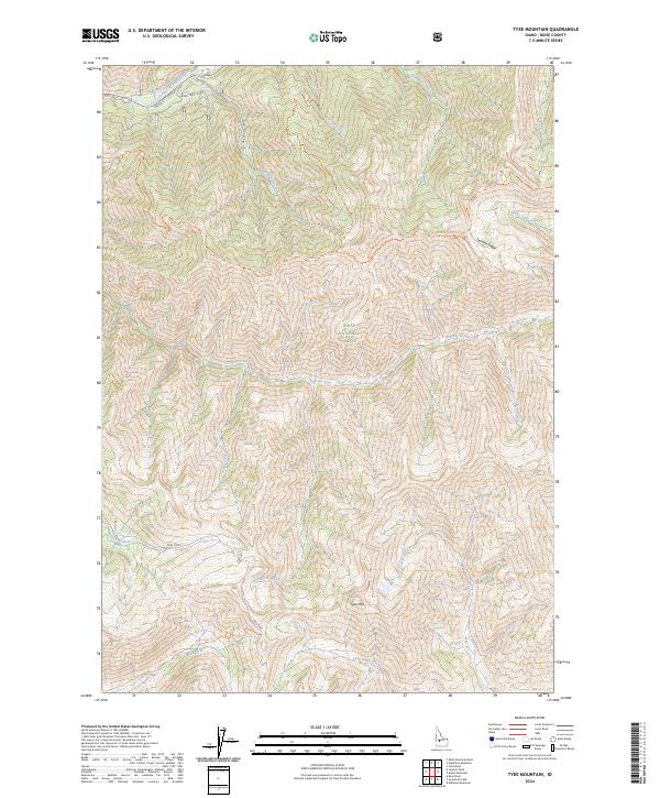 USGS Topographic Map – Tyee Mountain