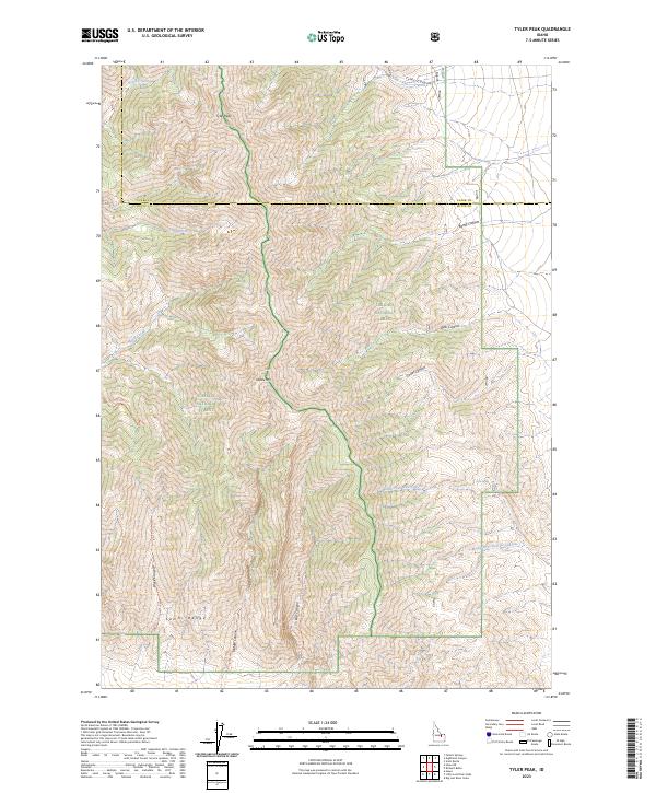 USGS Topographic Map – Tyler Peak