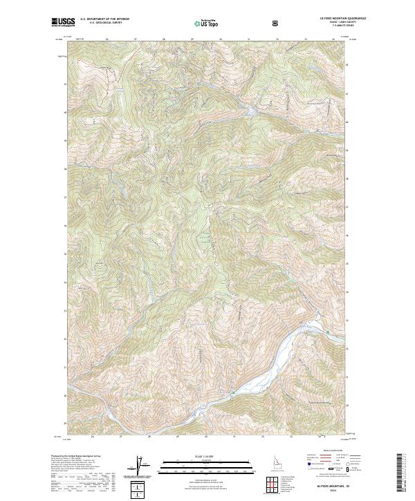 USGS Topographic Map – Ulysses Mountain