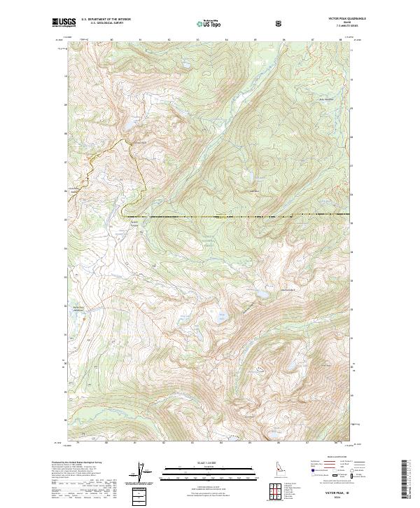 USGS Topographic Map – Victor Peak
