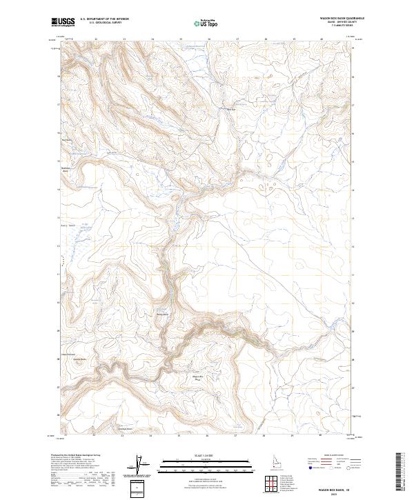 USGS Topographic Map – Wagon Box Basin