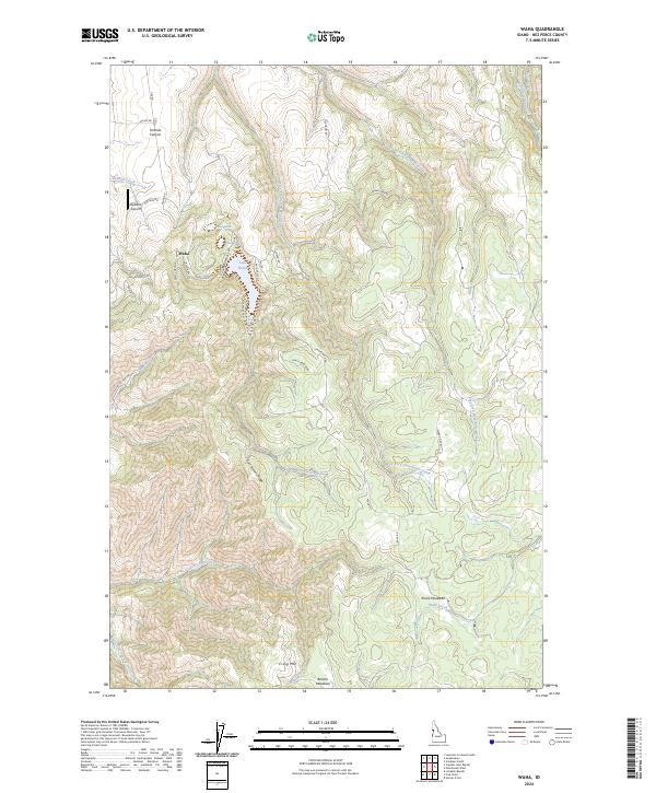 USGS Topographic Map – Waha