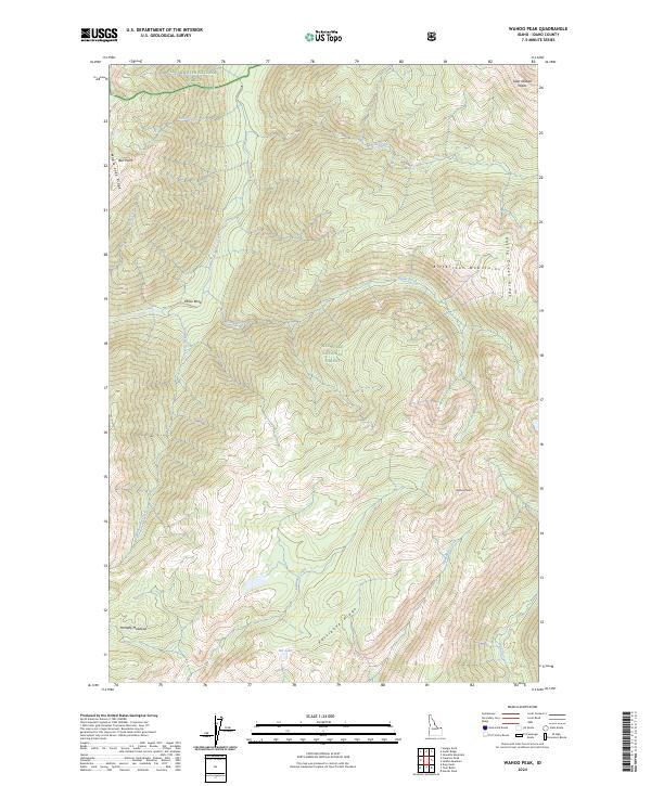 USGS Topographic Map – Wahoo Peak