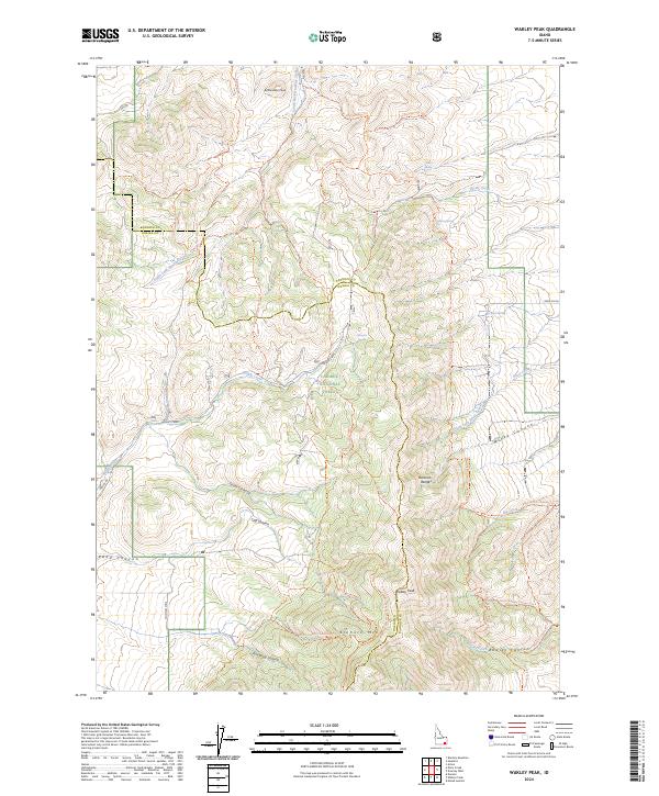 USGS Topographic Map – Wakley Peak