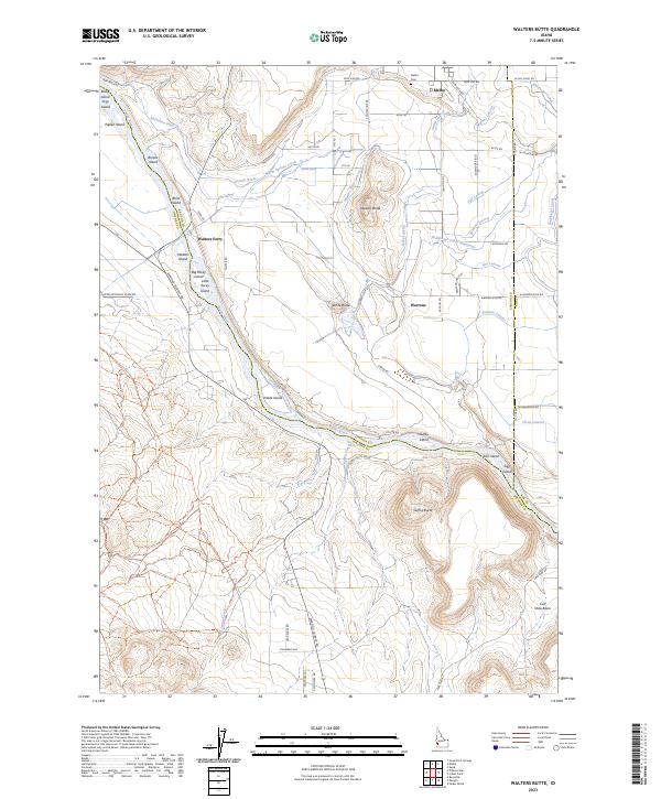 USGS Topographic Map – Walters Butte