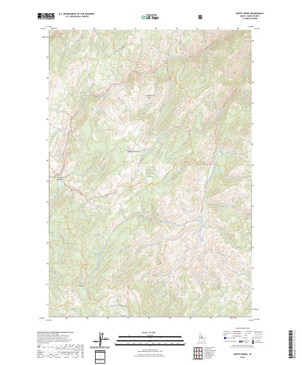 2024 Map of Wapiti Creek, 2024 Print