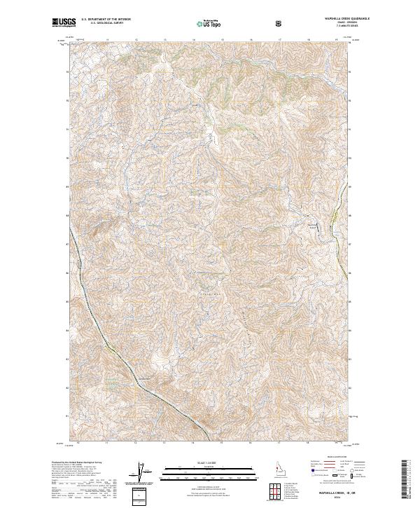 USGS Topographic Map – Wapshilla Creek