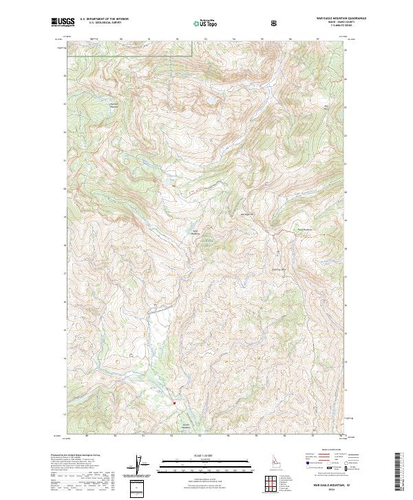 USGS Topographic Map – War Eagle Mountain