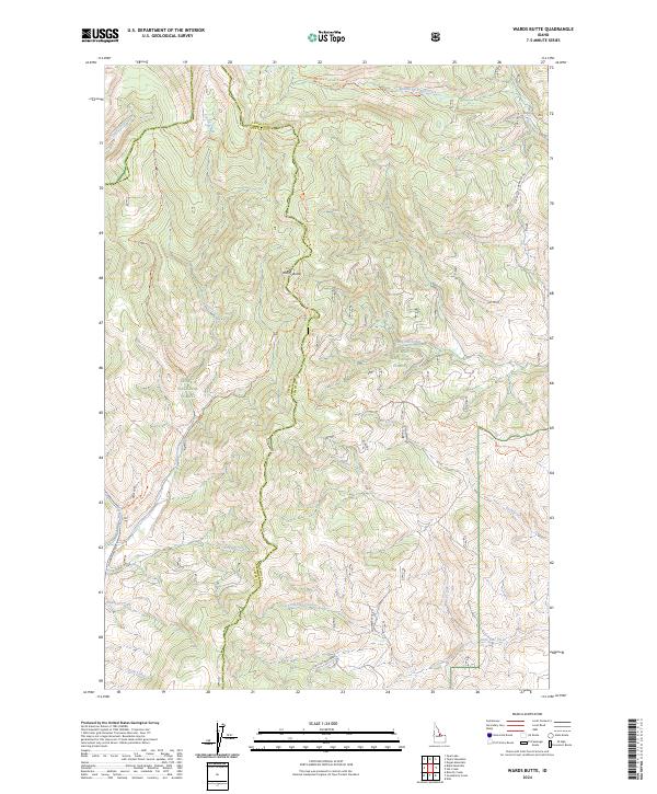 USGS Topographic Map – Wards Butte