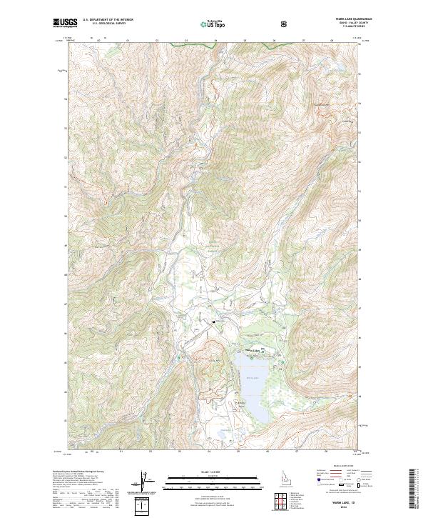 USGS Topographic Map – Warm Lake