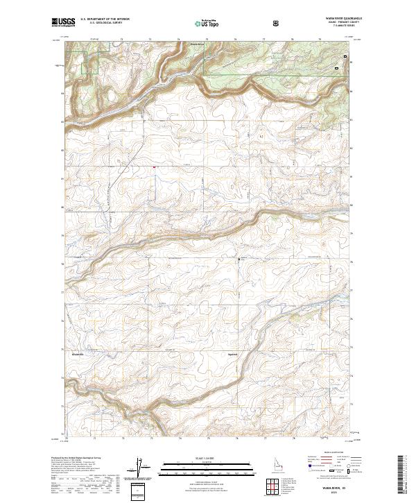 USGS Topographic Map – Warm River