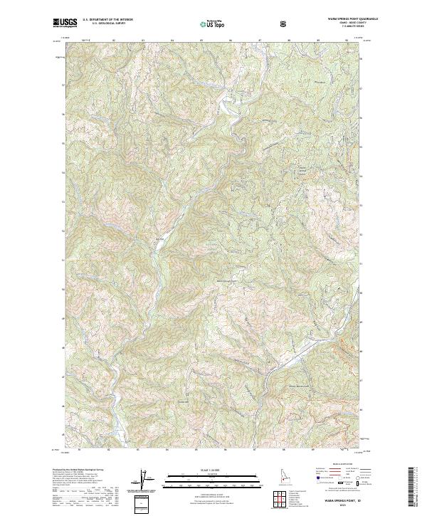 USGS Topographic Map – Warm Springs Point
