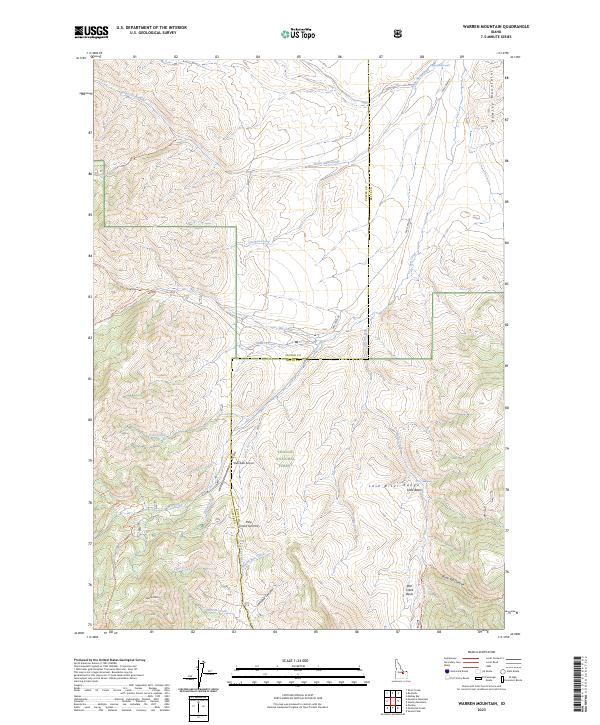 USGS Topographic Map – Warren Mountain