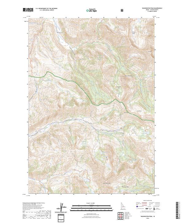 USGS Topographic Map – Washington Peak