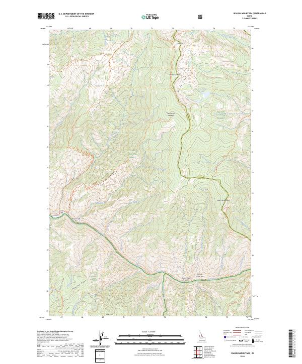 USGS Topographic Map – Waugh Mountain