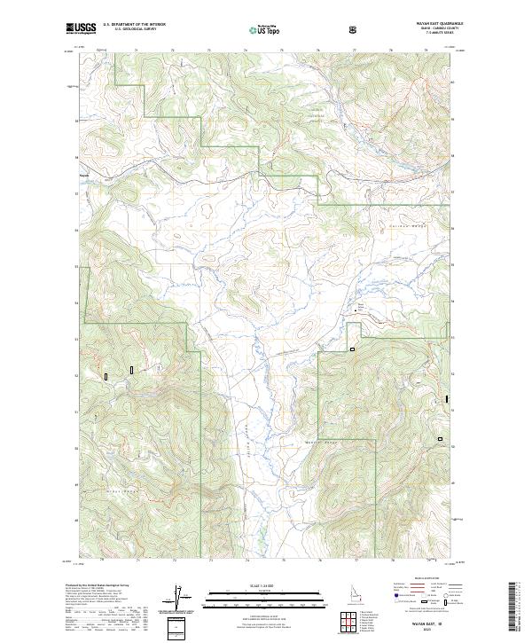 USGS Topographic Map – Wayan East