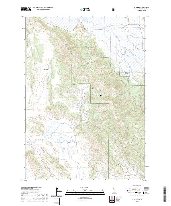 USGS Topographic Map – Wayan West