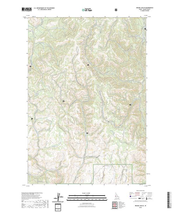 USGS Topographic Map – Weasel Gulch