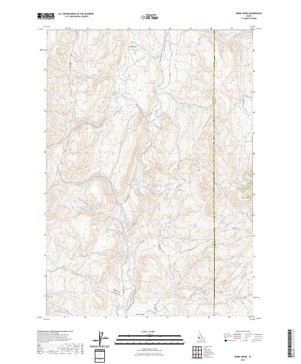 USGS Topographic Map – Webb Creek