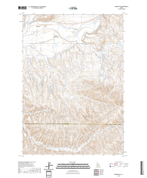 USGS Topographic Map – Weiser Cove